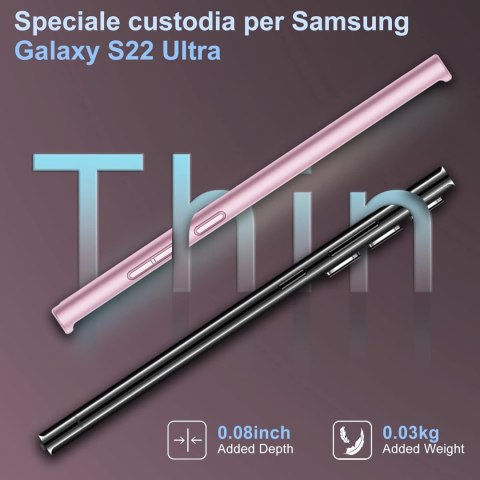 ETUI RÓŻOWE SAMSUNG GALAXY S22 ULTRA 5G