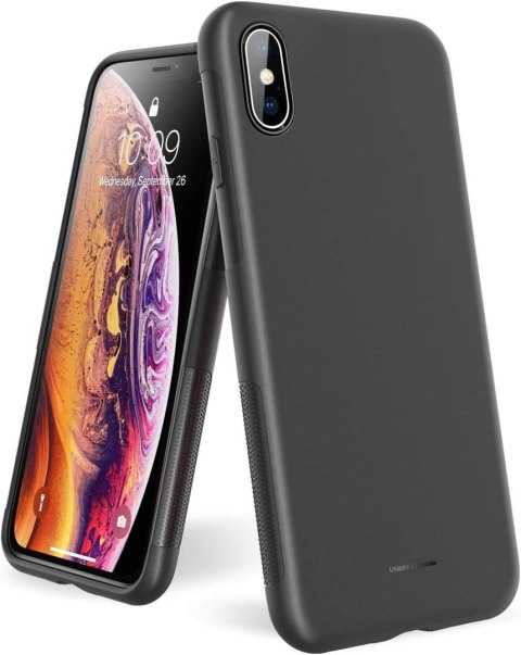 ETUI SILIKONOWE CZARNE IPHONE XS/X 5.8'