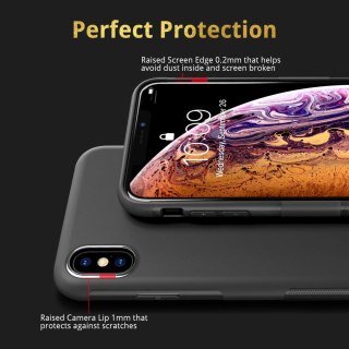 ETUI SILIKONOWE CZARNE IPHONE XS/X 5.8'