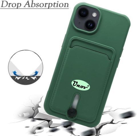 ETUI SILIKONOWE DO APPLE IPHONE 14 PLUS ZIELONE +MIEJSCE NA KARTY PORTFEL ETUI SILIKONOWE DO APPLE IPHONE 14 PLUS ZIELONE +MIEJSCE NA KARTY PORTFEL