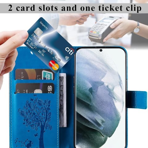 ETUI Z KLAPKĄ NIEBIESKIE SAMSUNG GALAXY S22 ULTRA+ZAWIESZKA NA RĘKĘ SM-S908 ETUI Z KLAPKĄ NIEBIESKIE SAMSUNG GALAXY S22 ULTRA+ZAWIESZKA NA RĘKĘ SM-S908