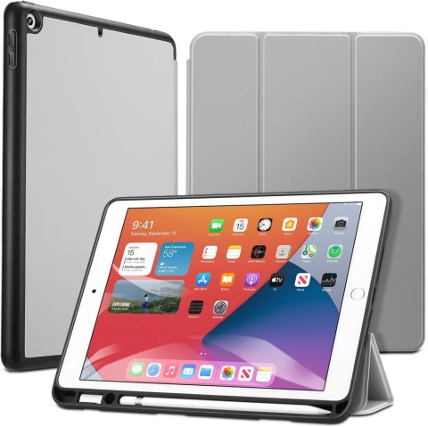 ETUI ZAMYKANE SZARE IPAD 8/7 10.2'