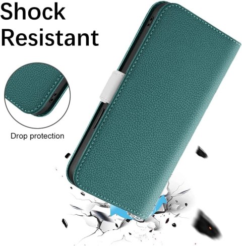 SKÓRZANE ETUI ZAMYKANE iPHONE 14 Z KLAPKĄ CASE