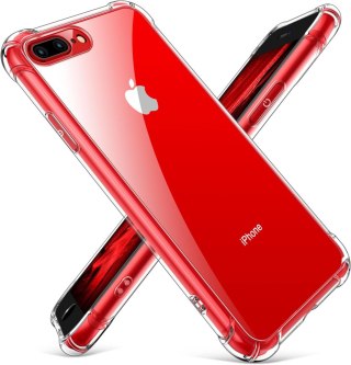 ETUI BEZBARWNE OCHRONNE APPLE IPHONE 7 Plus 8 Plus 5.5" WZMOCNIONE ROGI