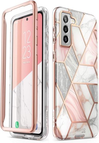 ETUI BUMPER SAMSUNG GALAXY S21 5G RÓŻOWE ROSE GOLD MARMUREK SM-G991B