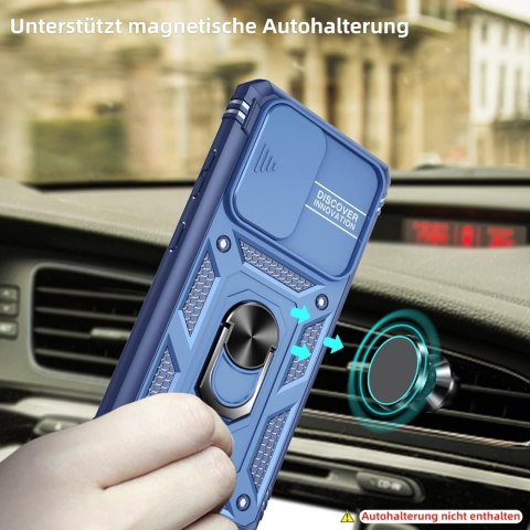 ETUI BUMPER SAMSUNG GALAXY S21 ULTRA CASE GRANATOWY Z PODSTAWKĄ SM-G998