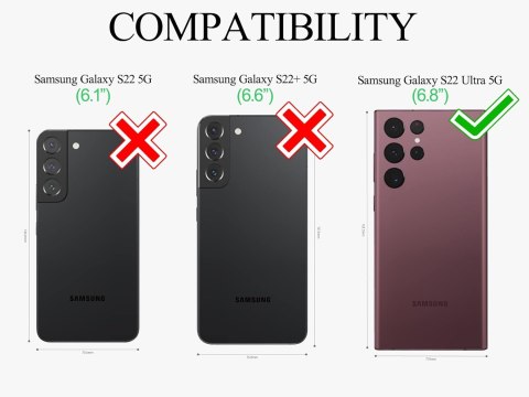 ETUI CZARNE PANCERNE SAMSUNG GALAXY S22 ULTRA WYTRZYMAŁE Z PODSTAWKĄ