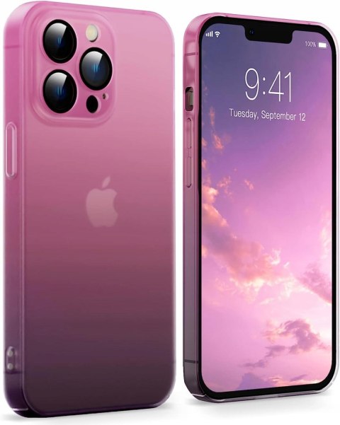 ETUI MATOWE RÓŻOWE IPHONE 13 PRO 6.1'