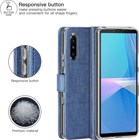 ETUI NIEBIESKIE SONY XPERIA 10 III