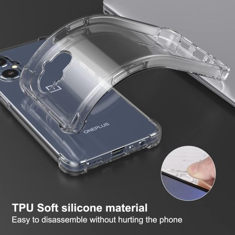 ETUI PLECKI ONEPLUS NORD N20 5G CASE SILIKONOWY PRZEZROCZYSTY WYTRZYMAŁY