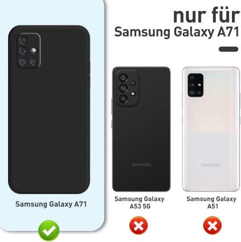 ETUI SILIKONOWE SAMSUNG GALAXY A71 CASE CZARNY MATOWY LEKKI SM-A715F