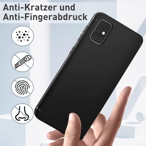 ETUI SILIKONOWE SAMSUNG GALAXY A71 CASE CZARNY MATOWY LEKKI SM-A715F