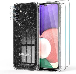 ETUI TRANSPARENTNE SILIKONOWE SAMSUNG GALAXY A13 5G +2x SZKŁO HARTOWANE