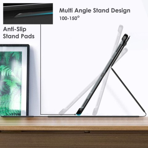 ETUI Z KLAPKĄ TABLET SAMSUNG GALAXY TAB S7+ 5G CASE NIEBIESKI+RYSIK SM-T970