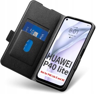 ETUI ZAMYKANE CZARNE HUAWEI P40 LITE E