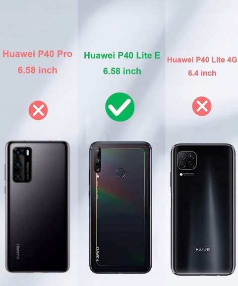 ETUI ZAMYKANE CZARNE HUAWEI P40 LITE E