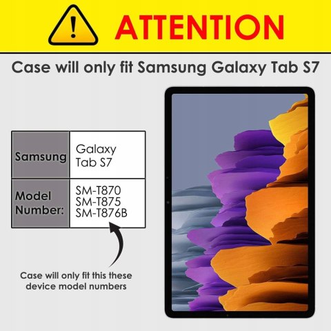 ETUI ZAMYKANE NIEBIESKIE SAMSUNG GALAXY TAB S7