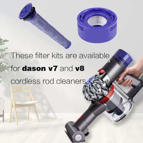 FILTR ZMYWALNY WSTĘPNY KOŃCOWY DYSON V6 V7 V8 2+1