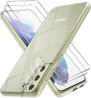 ZESTAW ETUI PRZEŹROCZYSTE SAMSUNG GALAXY S21 FE 5G + 2x SZKŁO SM-G990B