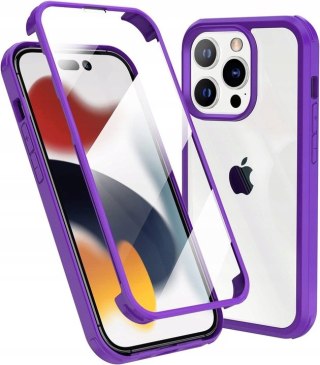 ETUI OCHRONNE APPLE IHPONE 14 PRO MAX PLASTIKOWE FIOLETOWE BUMPER