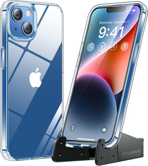 ETUI SILIKONOWE APPLE IPHONE 13 6.1" CASE BEZBARWNY +PODSTAWKA A2482