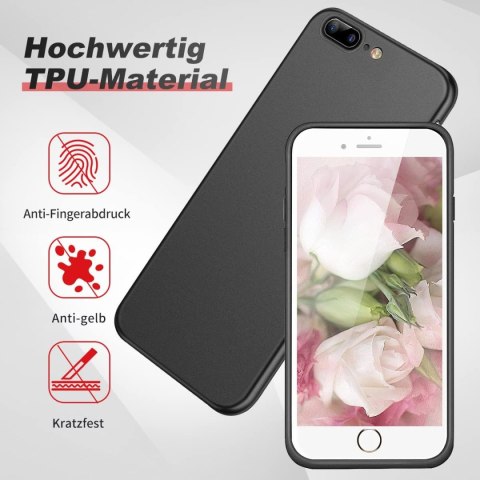 ETUI SILIKONOWE CZARNE APPLE IPHONE 8 Plus/ 7 Plus