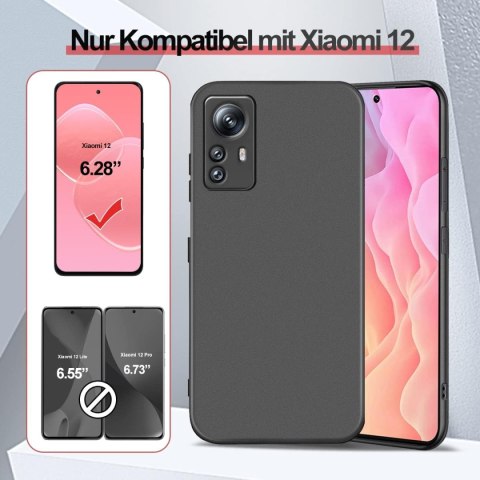 ETUI SILIKONOWE CZARNE XIAOMI 12