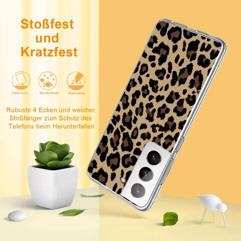 ETUI SILIKONOWE DO SAMSUNG GALAXY S22 WZÓR PANTERA CĘTKI SM-S901