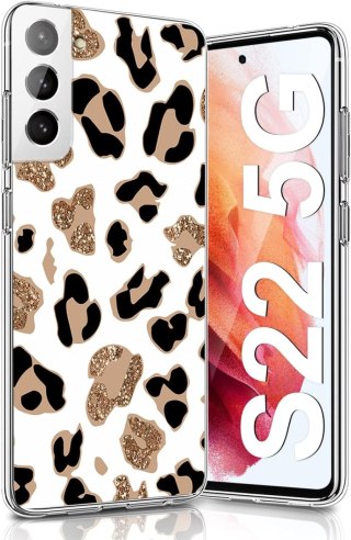 ETUI SILIKONOWE DO SAMSUNG GALAXY S22 WZÓR ZWIERZĘCY LEOPARD SM-S901