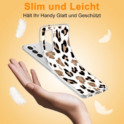 ETUI SILIKONOWE DO SAMSUNG GALAXY S22 WZÓR ZWIERZĘCY LEOPARD SM-S901