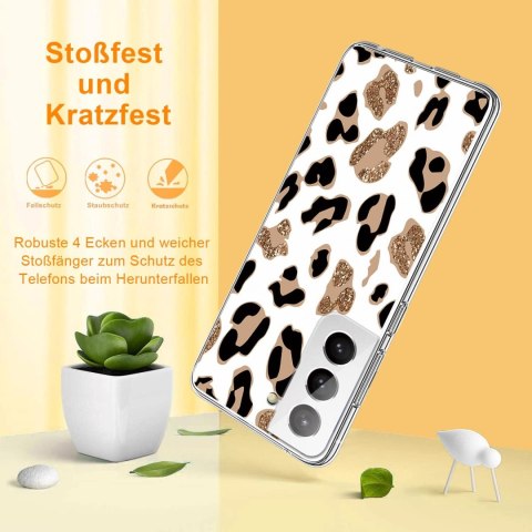 ETUI SILIKONOWE DO SAMSUNG GALAXY S22 WZÓR ZWIERZĘCY LEOPARD SM-S901