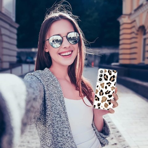 ETUI SILIKONOWE DO SAMSUNG GALAXY S22 WZÓR ZWIERZĘCY LEOPARD SM-S901