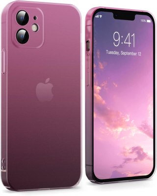 ETUI TWARDE APPLE IPHONE 14 PRO RÓŻOWO-SZARE OMBRE +ZAWIESZKA