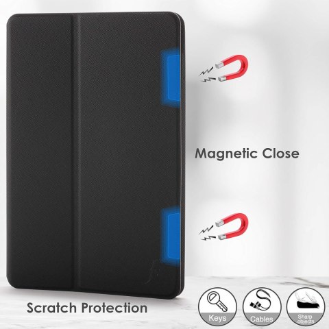 ETUI Z KLAPKĄ TABLET SAMSUNG GALAXY TAB S7+ 5G CASE RÓŻOWY + RYSIK SM-T970