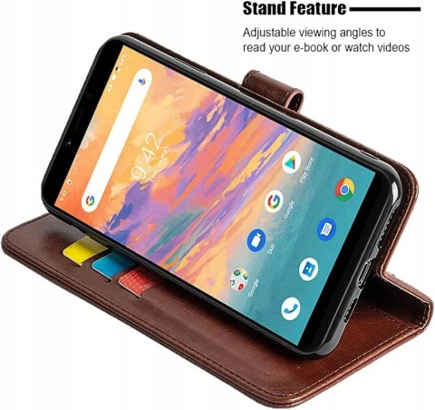 ETUI ZAMYKANE BRĄZOWE BLACKVIEW A90