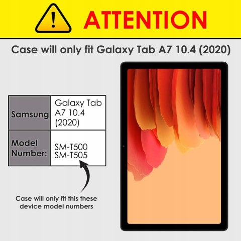 ETUI ZAMYKANE BRĄZOWE SAMSUNG GALAXY TAB A7 10.4'