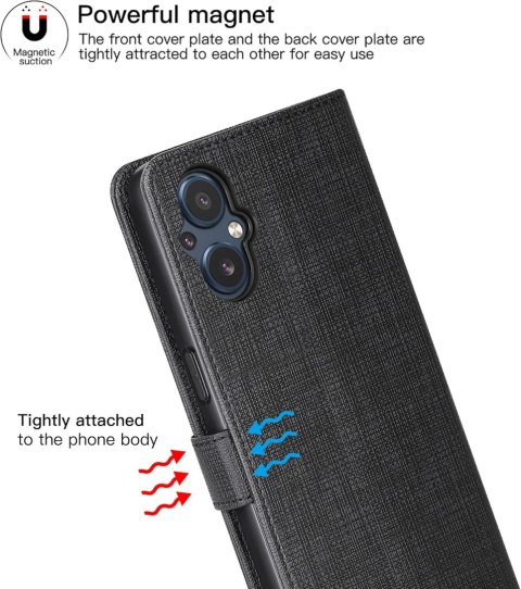 ETUI ZAMYKANE CZARNE ONEPLUS NORD N20 5G