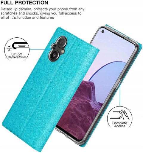 ETUI ZAMYKANE NIEBIESKIE ONEPLUS NORD N20 5G