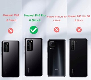 ETUI ZAMYKANE RÓŻOWE HUAWEI P40 PRO