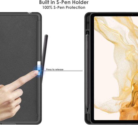 ETUI ZAMYKANE ZŁOTE SAMSUNG GALAXY TAB S8 2022