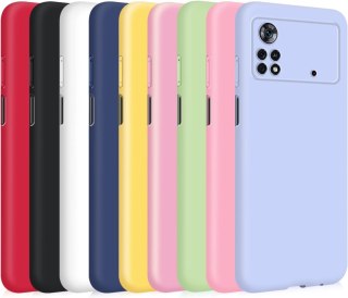 ZESTAW 9x ETUI XIAOMI POCO X4 PRO 5G KOLOROWE SILIKONOWE