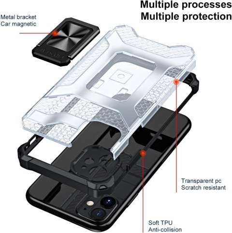 ZESTAW ETUI PANCERNE CZARNE APPLE IPHONE 11 6.1" +SZKŁO HARTOWANE A2111