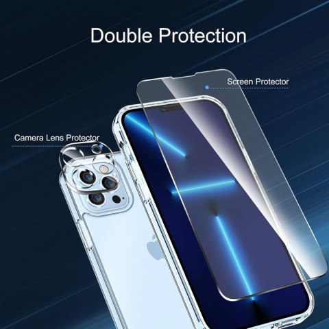 ZESTAW ETUI SILIKONOWE APPLE IPHONE 13 PRO MAX 6.7" +2x SZKŁO HARTOWANE ZESTAW ETUI SILIKONOWE APPLE IPHONE 13 PRO MAX 6.7" +2x SZKŁO HARTOWANE
