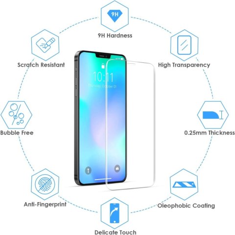 3x SZKŁO HARTOWANE 9H IPHONE 12 PRO MAX 6'7 CALA