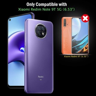 ETUI XIAOMI REDMI NOTE 9T PRZEZROCZYSTY TYŁ WZMOCNIONA RAMKA +2x SZKŁO