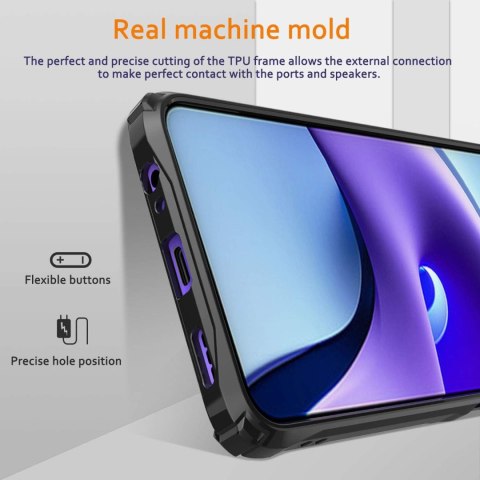 ETUI XIAOMI REDMI NOTE 9T PRZEZROCZYSTY TYŁ WZMOCNIONA RAMKA +2x SZKŁO