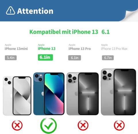 ETUI POKROWIEC DO APPLE IPHONE 13 BEZBARWNE SILIKONOWE +3x SZKŁO HARTOWANE