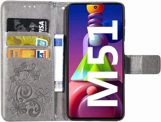 ETUI POKROWIEC DO SAMSUNG GALAXY M51 ZAMYKANE Z KLAPKĄ BRĄZOWE WYTRZYMAŁE