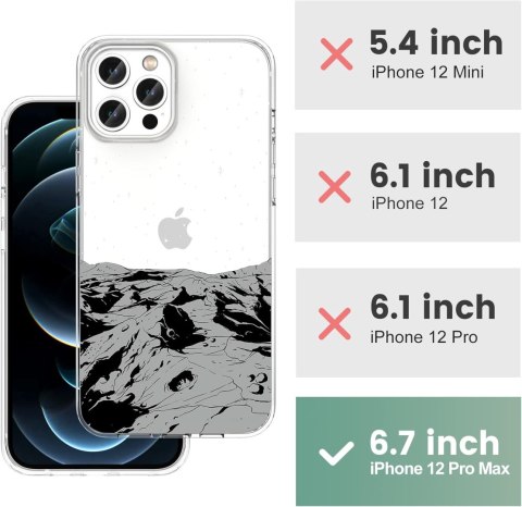 ETUI PRZEŹROCZYSTE APPLE IPHONE 12 PRO MAX 6.7'