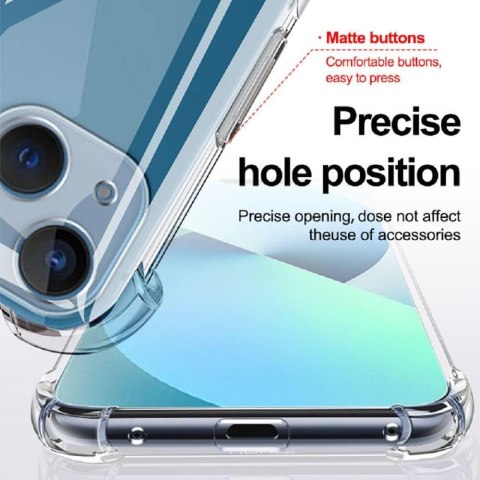 ETUI SILIKONOWE DO APPLE IPHONE 13 6.1" CASE BEZBARWNY ULTRA LEKKI